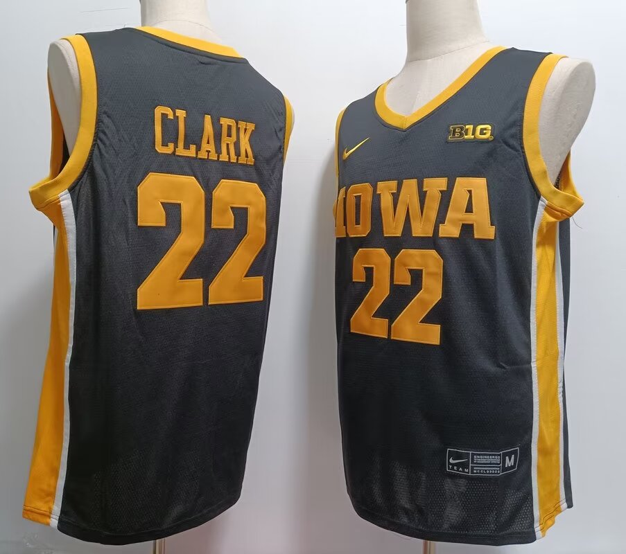 2024 NCAA Men Iowa Hawkeyes 22 Caitlin Clark black style #3 nike jerseys